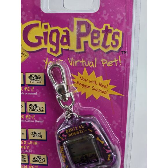 Vtg Tiger Electronics Giga Pets Digital Doggie Virtual Pet Purple 1997 Sealed - Picture 10 of 10